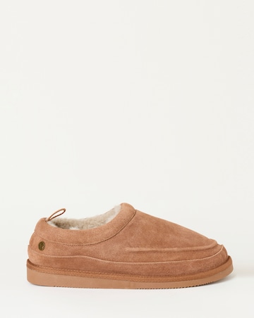 FatFace Lewis Suede Mule - Tan Brown