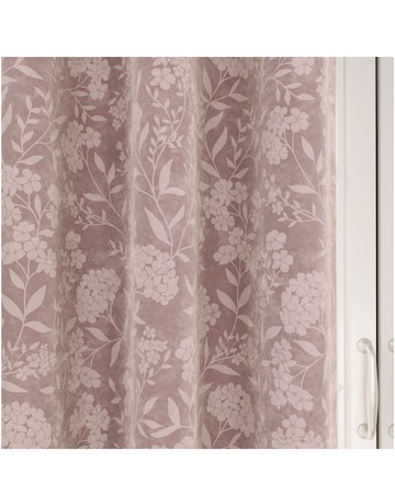 Cuba Floral Print Eyelet Curtain