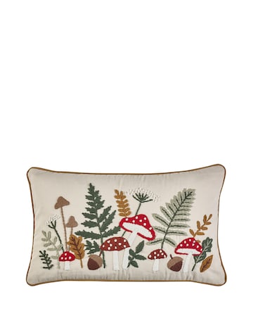 Catherine Lansfield Embroidery Woodland Cushion