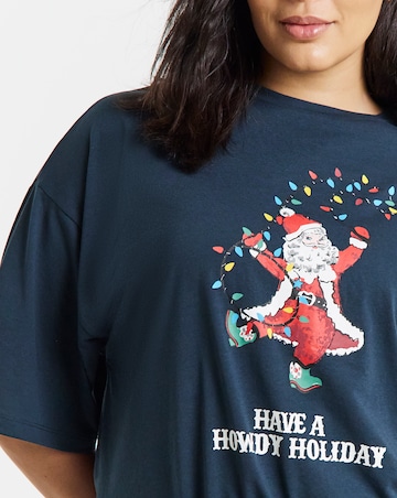 Pretty Secrets Western Santa Family Pyjamas - Womens