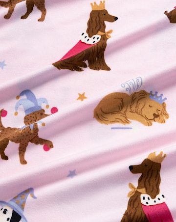 Chelsea Peers Classic Long Sleeve Crew Neck Dog Print Pyjama Set