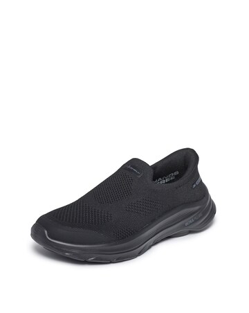 Skechers Black Slip In Go Walk 8 Nova Trainers - Wide Fit (E)