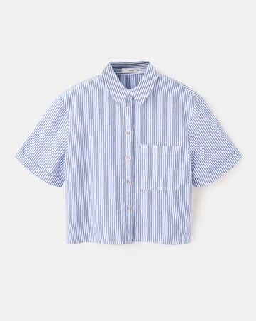 Mango Short Sleeve Striped Shirt