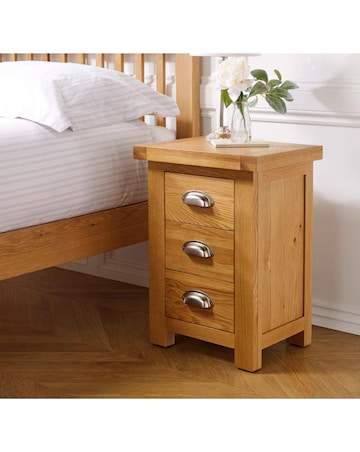 Woburn Small 3 Drawer Bedside Table
