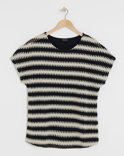 Pure Cotton Mono Open Stitch T-Shirt
