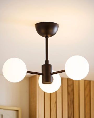 ValueLights Marlow Matte Black Multi Arm Ceiling Light