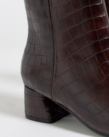 Carmella Block Heel Ankle Boots - Wide Fit (E)