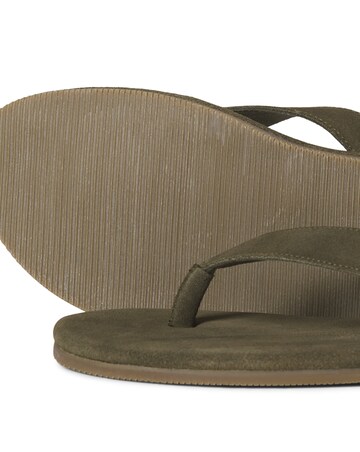Jack & Jones Suede Flip Flop - Olive