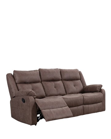 Victor Manual Recliner 3 Seater Sofa with Drop Down Tray