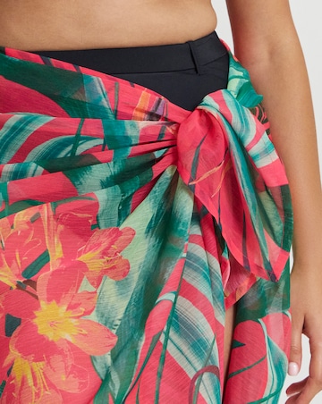 MAGISCULPT Tropical Print Midi Sarong