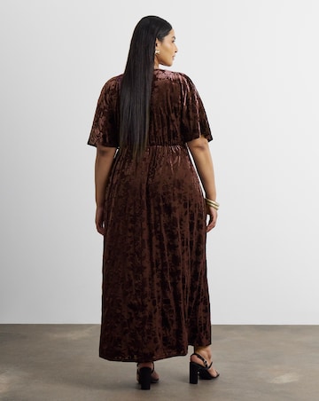 Joanna Hope Burnout Midi Dress