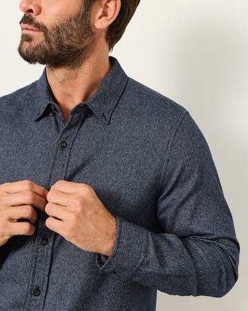 FatFace Long Sleeve Tadwick Shirt - Navy