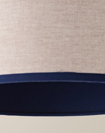ValueLights Kiara Navy Woven Shade with Colour Match Inner Small