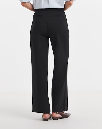 Black Ponte Straight Leg Trouser