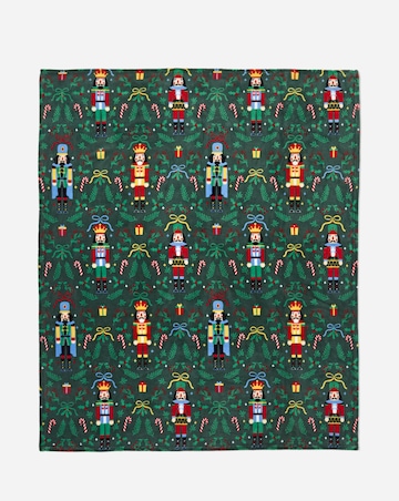 Christmas Nutcracker Fleece Throw