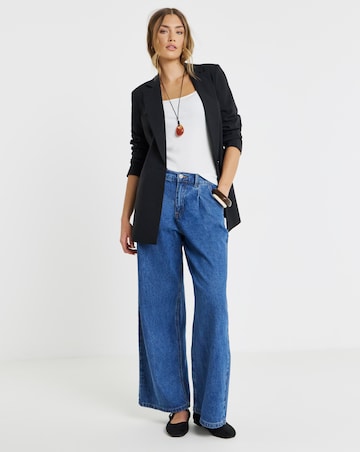 Black Single Breasted Blazer