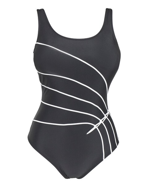 Sports Mono Piping Swimsuit