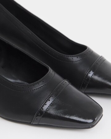 Autumn Flared Block Heel Court Shoes - Wide Fit (E)