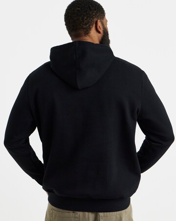 Jack & Jones Graphic Logo Hoodie - Black