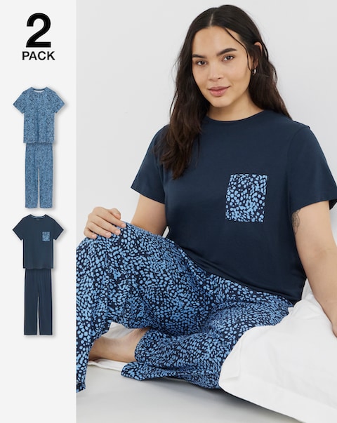 Pretty Secrets Value 2 Pack Animal Pyjama Sets