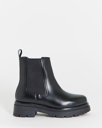 Domino Chunky Chelsea Ankle Boots - Extra Wide Fit (EEE)