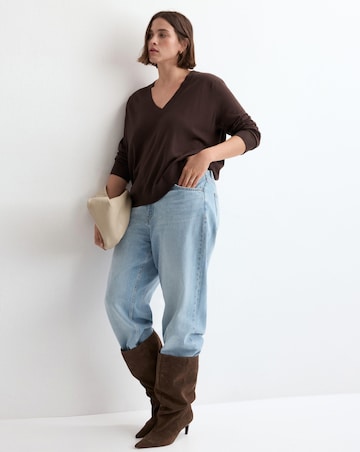 Mango V-neck Knit Sweater