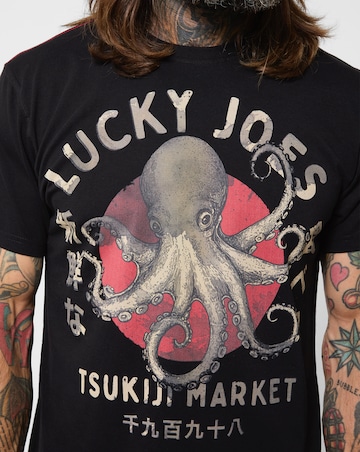 Joe Browns Lucky Joes Octopus T-Shirt - Black