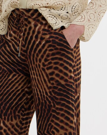 Spun Viscose Wide Leg Trouser