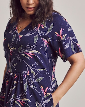 Julipa Printed Cotton Jersey Shift Dress