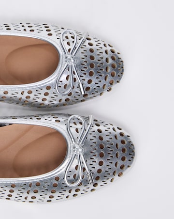 Hope Laser Cut Ballerinas - Wide Fit (E)