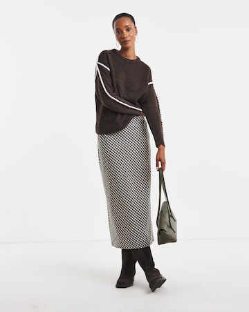 Contrast Whipstitch Jumper