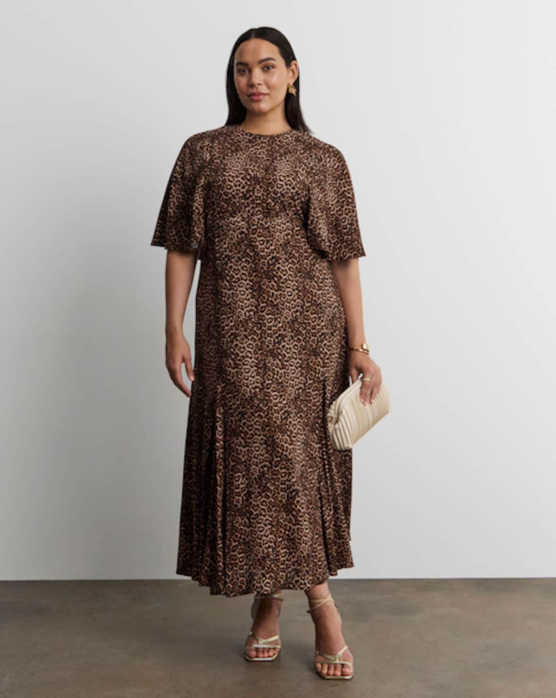 joanna hope animal print maxi dress Womens Joanna Hope Animal Pleated Shift Dress US 18