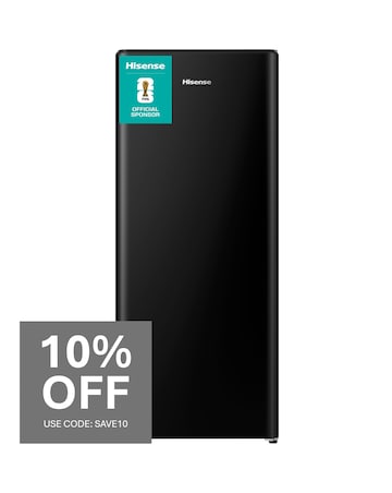 Hisense RR220D4BBE Freestanding Fridge - Black