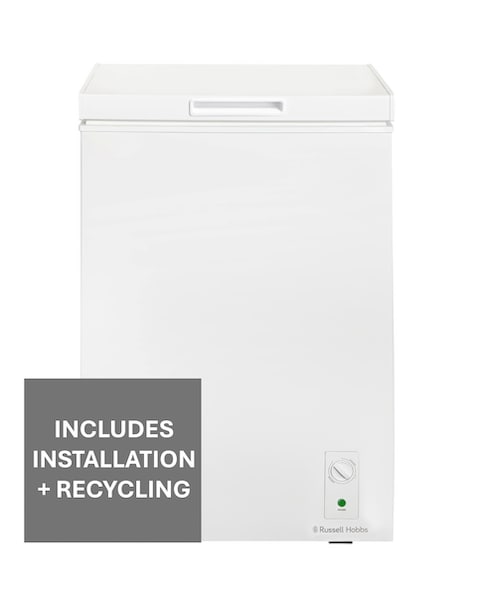 Russell Hobbs RH99CF0E1W 99L Chest Freezer White + Install