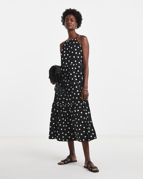 Soft Touch Jersey Halter Neck Maxi Dresss