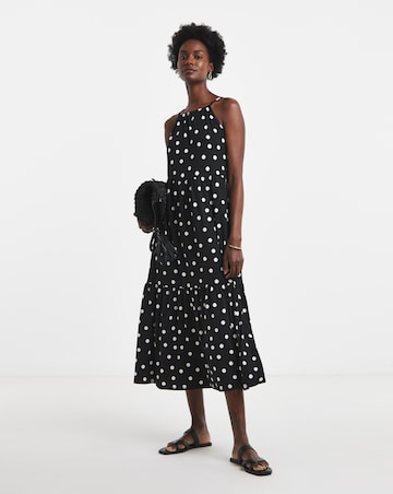 Soft Touch Jersey Halter Neck Maxi Dresss