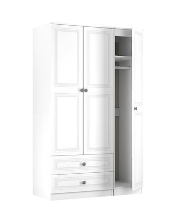 Richmond Triple Wardrobe with 2 Drawers