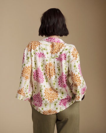 Julipa Longline Mix Linen Blouse