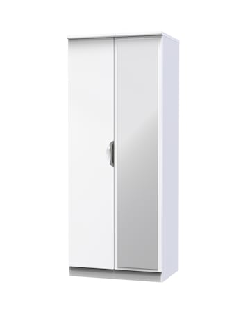 Haydn Ready Assembled 2 Door Mirrored Wardrobe - Kids
