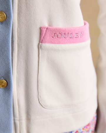 Joules Premium Rib Embroidered Cardigan