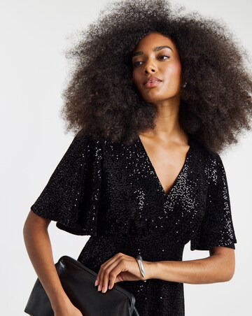 Twisted Wunder Velvet Sequin Maxi Dress