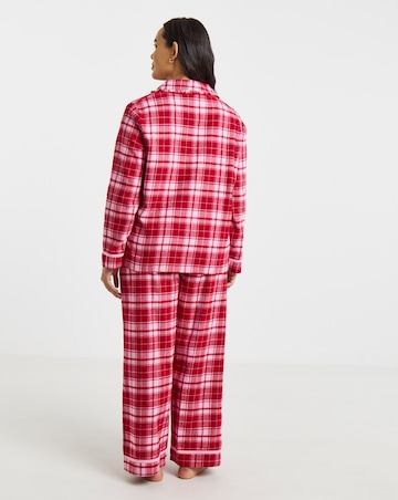 Pretty Secrets Check Button Through Pyjama Set Mini Me - Womens