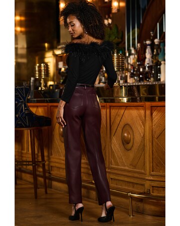 Sosandar Faux Straight Leg Trouser