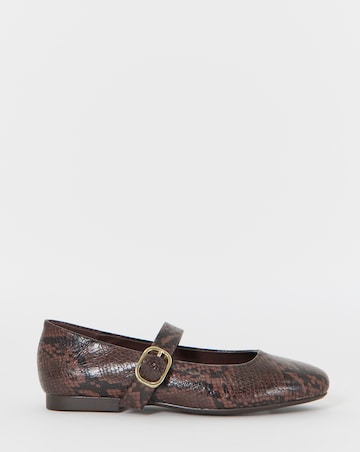 Elizabeth Buckle Mary Jane Shoes - Wide Fit (E)