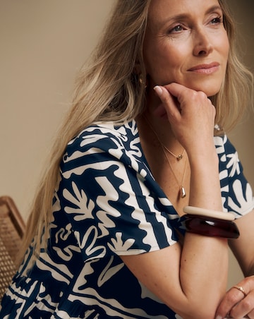 Julipa Printed Button Through Blouse