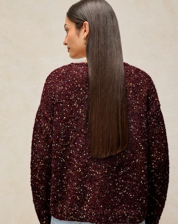 White Stuff Textured V-Neck Jumper