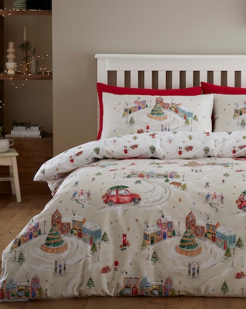 Catherine Lansfield Christmas Town Duvet Cover Set