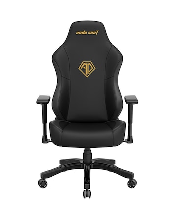 Anda seaT Phantom 3 Premium Large Office Gaming Chair - Black (Golden logo)