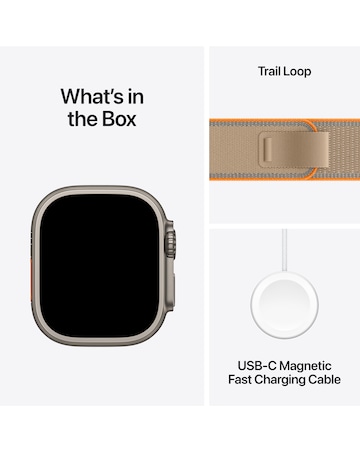 Apple Watch Ultra 4 GPS + Cellular 49mm - Natural Titanium/Sand Trail Loop - S/M