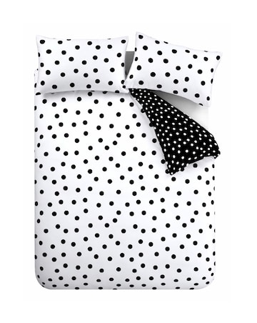 Catherine Lansfield Polka Dot Duvet Cover Set
